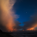 Abendstimmung auf Bornholm mit Mond