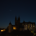 Jupiter und Venus über dem Meißner Dom