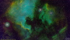 NGC 7000 und IC 5070 NASA Palette